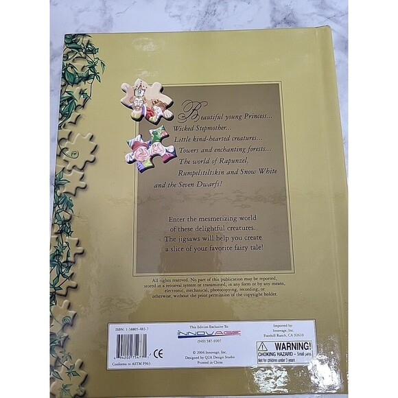 Jigsaw Puzzle Books 6 Fairy Tales Puzzles & Big Fairy Tales Puzzle Home School - Picture 4 of 5